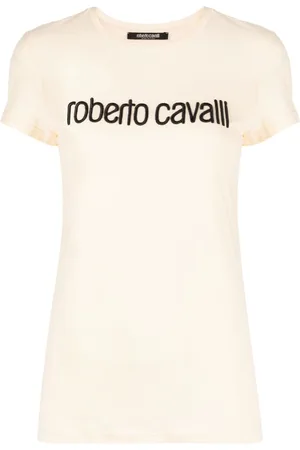 Roberto Cavalli T-Shirt mit Logo-Stickerei