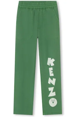 Kenzo Gerade Hose mit Logo-Print
