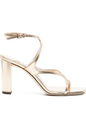 Jimmy Choo Azie Sandalen mit metallischem Finish 85mm