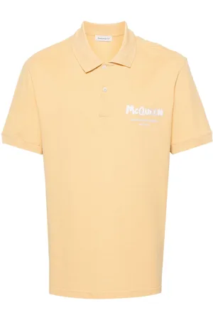 Alexander McQueen Pikee-Poloshirt mit Logo-Stickerei