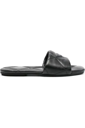 Emporio Armani Gesteppte Sandalen mit Adlermotiv
