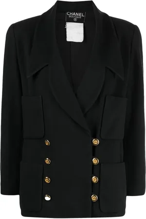 CHANEL Wolljacke mit CC-Knöpfen