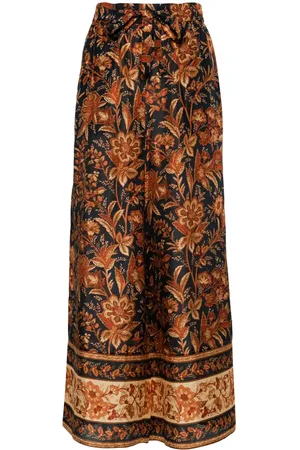 ZIMMERMANN Junie Seidenhose mit weitem Bein