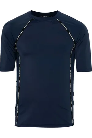 Balmain T-Shirt mit gummiertem Logo