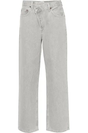 AGOLDE Criss Cross Straight-Leg-Jeans