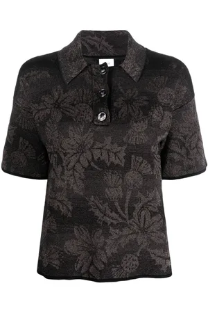 Barrie Poloshirt mit Distel-Intarsie