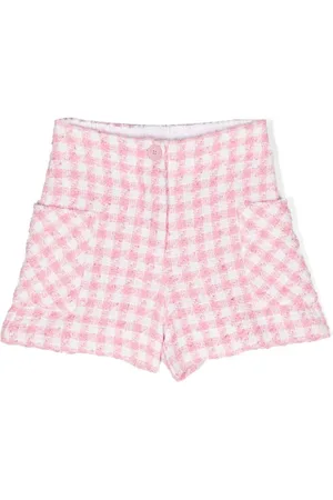 MONNALISA Bouclé-Shorts mit Hahnentrittmuster