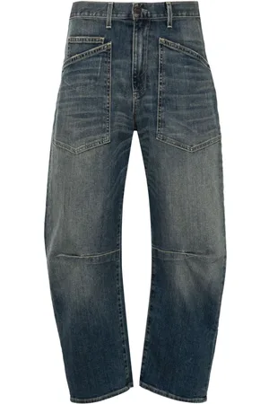 NILI LOTAN Hoch sitzende Shon Tapered-Jeans