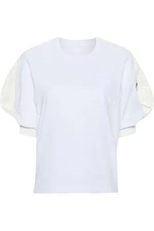 SACAI T-Shirt mit Puffärmeln