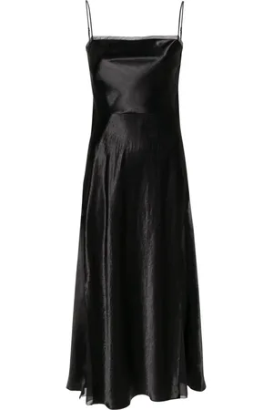 Vince Camisole-Seidenkleid mit transparenten Einsätzen