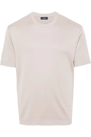 HERNO T-Shirt mit Logo-Schild
