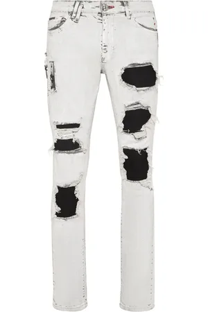 Philipp Plein Skinny-Jeans mit Stone-Wash-Effekt