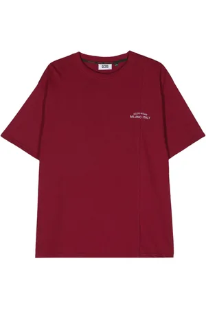 GCDS T-Shirt mit Logo-Stickerei