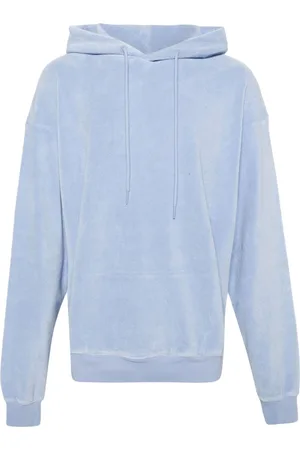 MARTINE ROSE Frottee-Hoodie mit tiefen Schultern