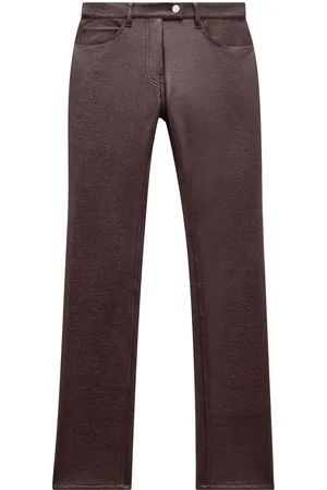 Courrèges Straight-Leg-Hose aus Vinyl