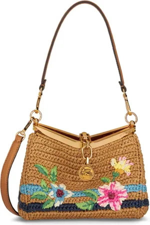 Etro Vela Umhängetasche mit Blumenstickerei