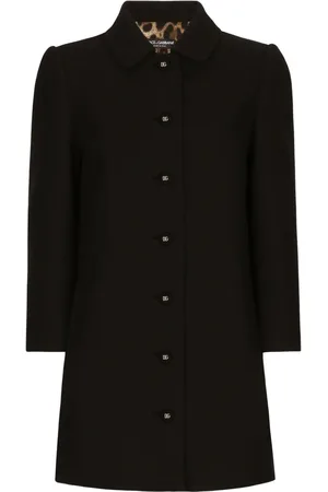 Dolce & Gabbana Einreihiger Mantel mit Logo