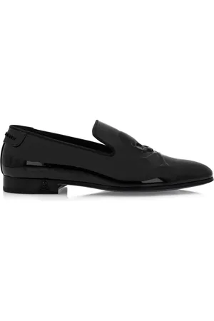 Philipp Plein Skull&Bones Loafer aus Lackleder