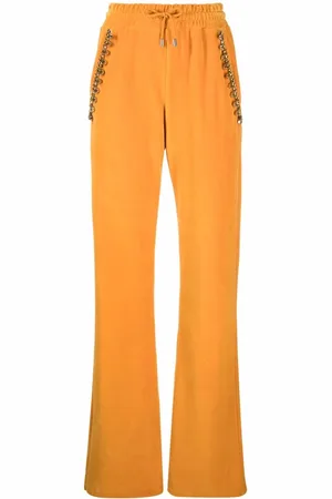 Philipp Plein Crystal-Chain Jogginghose aus Samt