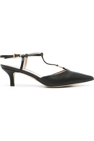 Twin-Set Pumps mit Logo-Schild 65mm