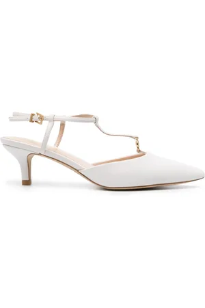Twin-Set Pumps mit Logo-Schild 65mm