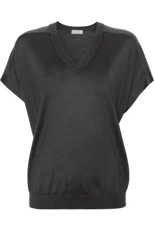 Brunello Cucinelli Gestricktes T-Shirt