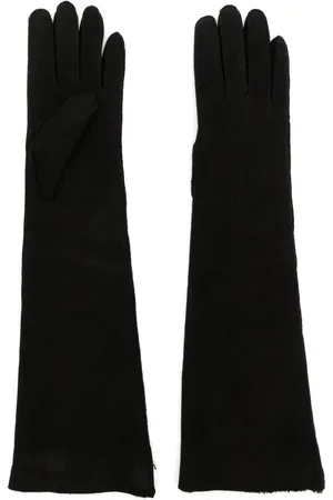 Bottega Veneta Lange Handschuhe aus Leder