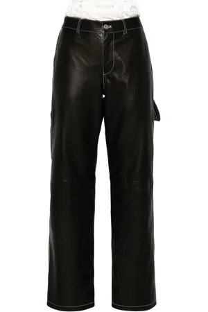 Halfboy Lederhose mit geradem Bein