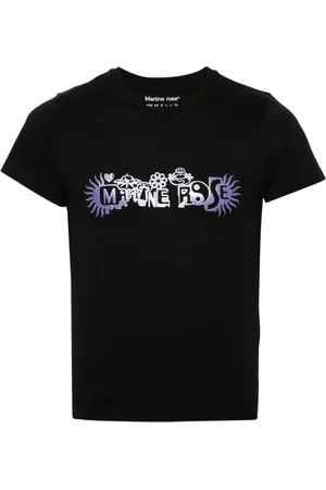 MARTINE ROSE T-Shirt mit Logo-Print