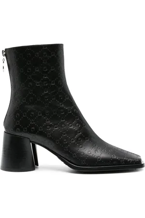 Marine Serre Stiefeletten mit Monogramm-Prägung