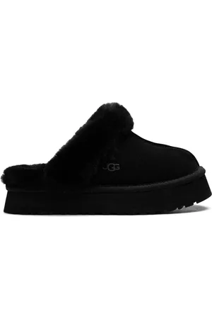 UGG Disquette Wildleder-Slipper mit Shearling-Besatz