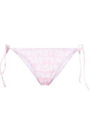Vetements Bikinihöschen mit Logo-Print