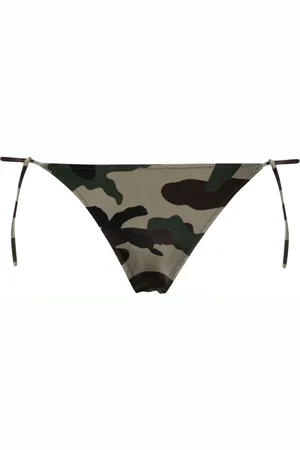 Vetements Bikinihöschen mit Camouflage-Print
