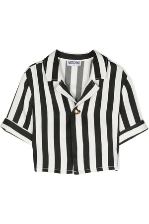 Moschino Gestreifte Cropped-Bluse