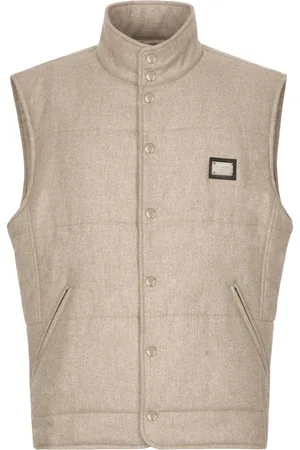 Dolce & Gabbana Weste aus Kaschmirgemisch mit Logo-Schild