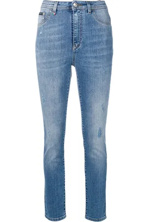 Philipp Plein Skinny-Jeans mit hohem Bund