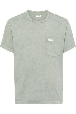 FAY T-Shirt mit Logo-Applikation