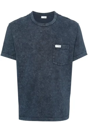 FAY T-Shirt mit Logo-Applikation