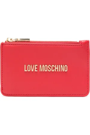 Moschino Portemonnaie mit Logo-Schild