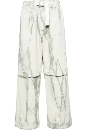 DARKPARK Gerade Hose mit Batikmuster