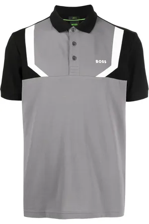 HUGO BOSS Pikee-Poloshirt mit Einsätzen