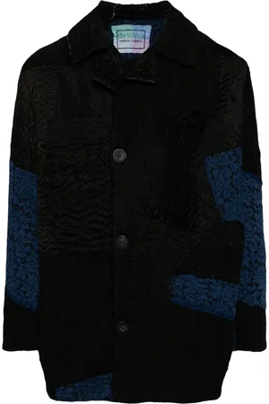 BY WALID Mantel im Patchwork-Look