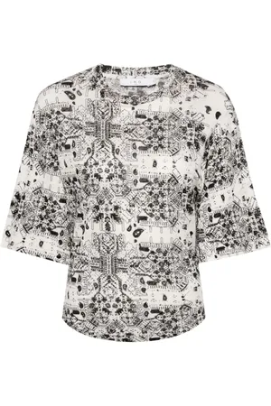 IRO Walia Leinen-T-Shirt mit Print
