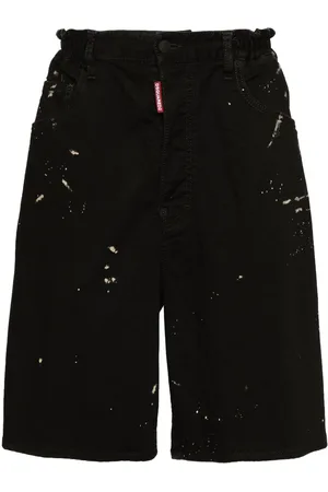 Dsquared2 Icon Jeans-Shorts mit Nietenstreifen