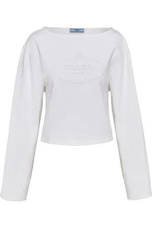 Prada T-Shirts mit Logo-Prägung