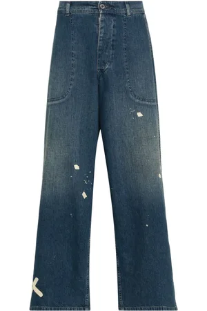 Maison Margiela Tief sitzende Straight-Leg-Jeans