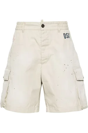 Dsquared2 Cargo-Shorts mit Farbklecksen