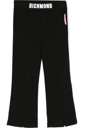 John Richmond Jerseyhose mit Logo-Bund
