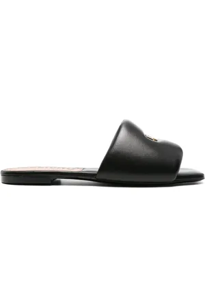 Moschino Sandalen mit Logo-Schild