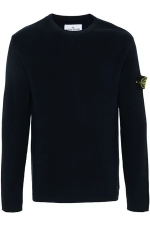 Stone Island Baumwoll-Pullover mit Kompass